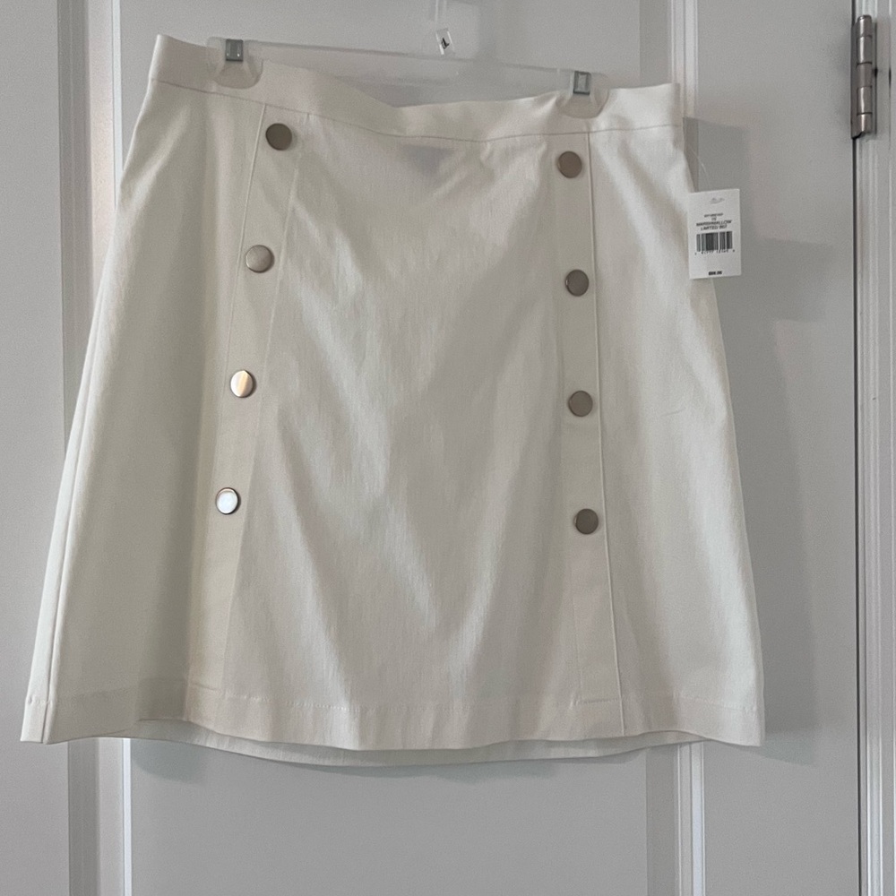 The Limited White Mini Skirt